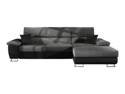 Canapé d'angle Comfivo 192, Gris, Fonction de couchage, 275x170x71cm