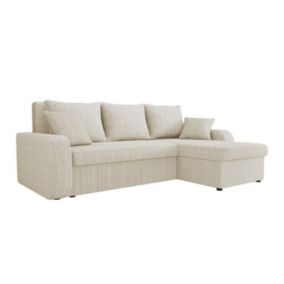 Canapé d'angle Comfivo 203, Brun clair, Fonction de couchage