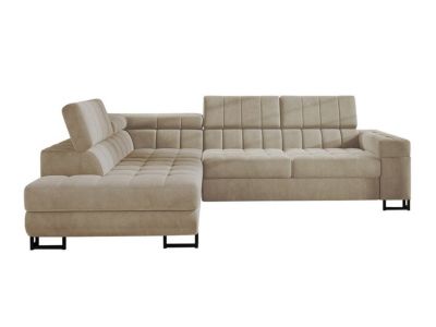 Canapé d'angle Comfivo Anima, Brun clair, Fonction de couchage
