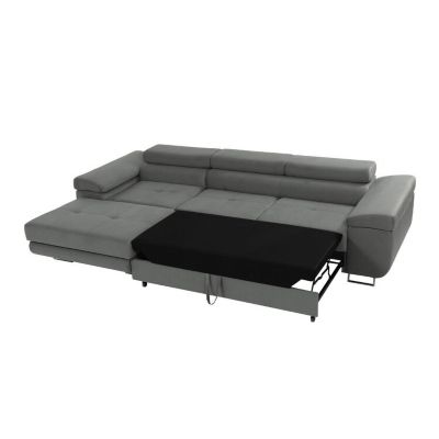 Canapé d'angle Comfivo Eliferu 102, Marron, Fonction de couchage