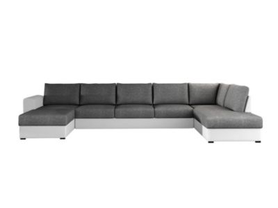 Canapé d'angle Comfivo Flumen I, Gris foncé, Fonction de couchage