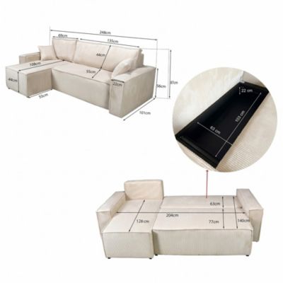 Canap D Angle Convertible Et Reversible