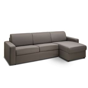 Canapé d'angle convertible MIDNIGHT gris silver express couchage 140 cm ITALIAN SPIRIT