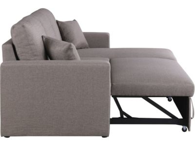 Canapé d'angle convertible réversible avec coffre "Alain"  3 places  Taupe