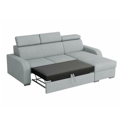 Canapé d'angle Etrcala 100, Marron, Fonction de couchage, 235x170x85cm