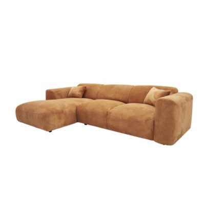 Canapé d'angle gauche POP, Terracotta | Castorama