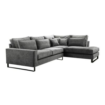 Canapé d'angle Kingsport 111, Gris, Fonction de couchage, 314x224x90cm