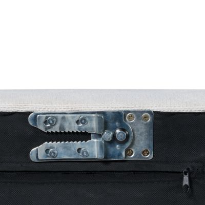 Canapé d'angle modulable 3 places EGERIS Tissu Gris clair Côté droit