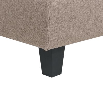 Canapé d'angle modulable 4 places UNSTAD Tissu Marron Côté droit