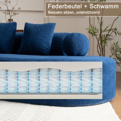 Canapé d'Angle Modulable - Canapé L Moderne en Velours Bleu, Design Élégant, Ultra-Confortable