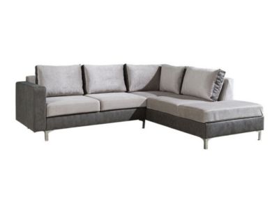 Canapé d'angle Providence 138, Gris, Fonction de couchage