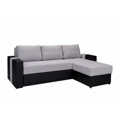 Canapé d'angle Providence 175, Gris, Fonction de couchage