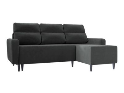 Canapé d'angle Stamford 102, Gris, Fonction de couchage, 236x148x99cm
