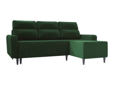 Canapé d'angle Stamford 102, Vert, Fonction de couchage, 236x148x99cm