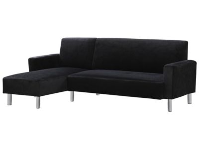 Canapé d'angle tissu réversible "Rio"  4 places  Gris anthracite