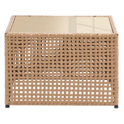 Canapé de jardin avec table 2 places OMEGANA Beige clair