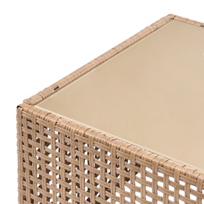Canapé de jardin avec table 2 places OMEGANA Beige clair