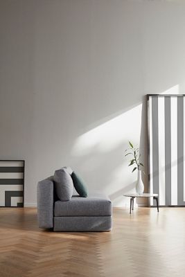 Canapé design OSVALD SOFA convertible lit 150 x 200 cm tissu Twist Granite INNOVATION