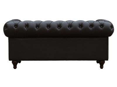 Canapé fixe Chesterfield "Aliza"  157 x 82 x 70 cm  2 places  Marron