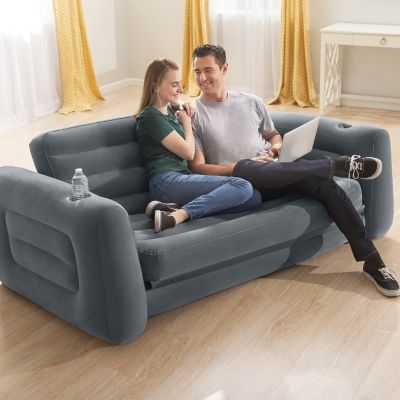 Canapé gonflable convertible 2 places Intex Noir