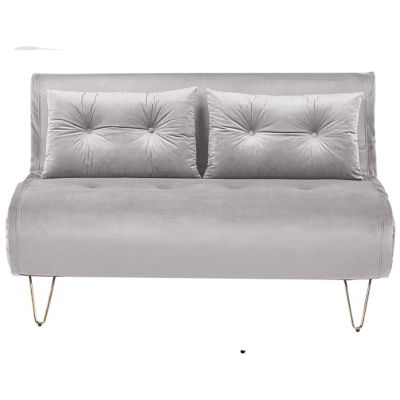 Canapé-lit 2 places VESTFOLD Velours Gris