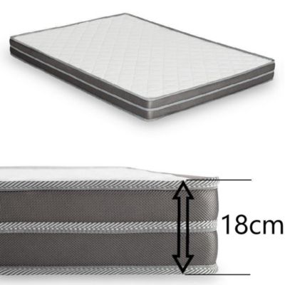 Canapé lit 3 places MASTER convertible EXPRESS 140 cm polyuréthane Marron  MATELAS 18 CM INCLUS ITALIAN SPIRIT