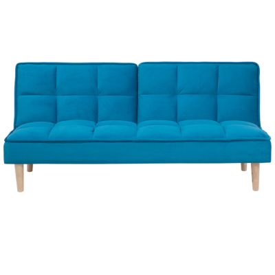 Ensemble de canapé 2 pcs tissu bleu