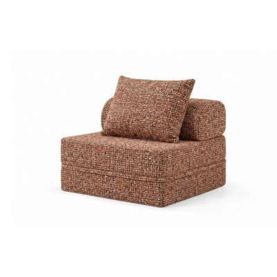 Canapé  Modulable 1 Place   Tweed  Terre Cuite  Hauteur 68 cm  Skoffa