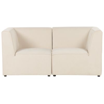Canapé modulable LEMVIG Velours côtelé Beige clair 2 places