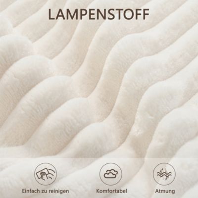 Canapé modulaire 3 place,Canapé d'angle en L avec d'assise profonde,canapés de compression,Tissu velours côtelé(Blanc+beige)