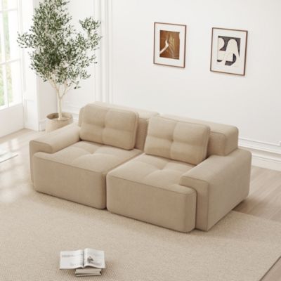 Canapé modulaire sans os,Beige,moderne,confortable