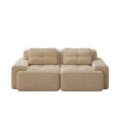Canapé modulaire sans os,Beige,moderne,confortable