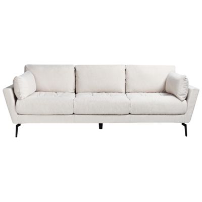 Canapé NENOLA Tissu Beige clair 4 places