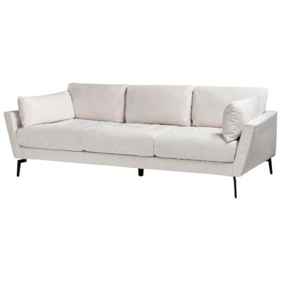 Canapé NENOLA Tissu Beige clair 4 places