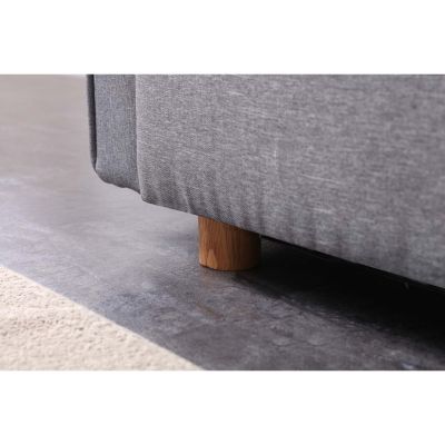 Canapé scandinave convertible 3 places en tissu gris COPENHAGUE