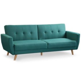 Canapé Scandinave Convertible "Garry" 220cm Bleu Vert