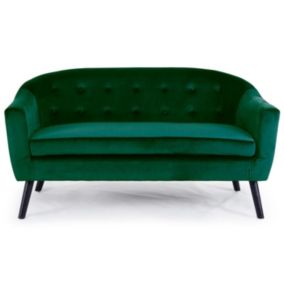 Canapé Scandinave Velours "Lopy" 157cm Vert