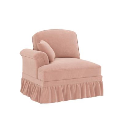 Canapé Windsor LSF Chenille,1 coussin,rose