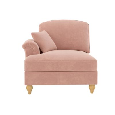 Canapé Windsor LSF Chenille,1 coussin,rose