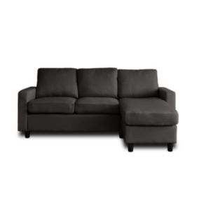 Canape angle fixe BEST MOBILIER 4 places en polyester gris 198 x 198 x 86 cm