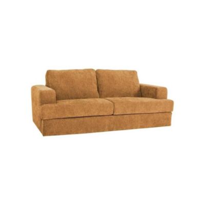 Canape convertible express 3 places Dunlopillo IGOR 15 cm ocre