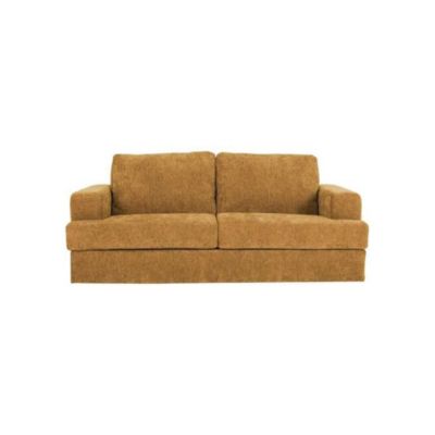 Canape convertible express 3 places Dunlopillo IGOR 15 cm ocre