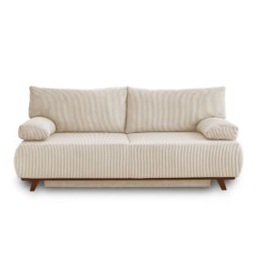 Canape droit BEST MOBILIER 3 places en polyester beige 193 x 193 x 84 cm
