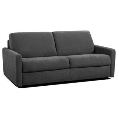 Canape droit INSIDE 75 3 places en simili-cuir gris 95 x 158 x 45 cm