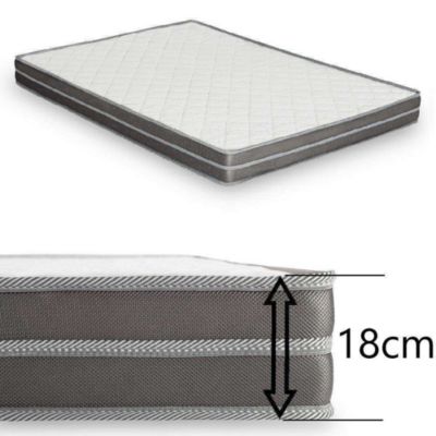 Canape droit INSIDE 75 3 places en simili-cuir gris 95 x 158 x 45 cm