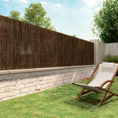 Canisse Osier Naturel 90 X 300 Cm - Brise-Vue Jardin, Balcon Et Terrasse, Protection Vent Et Soleil