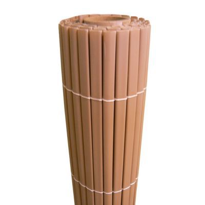 Canisse PVC double face 10mm 1,50x3m Taupe - IDEAL GARDEN - Mr.Bricolage