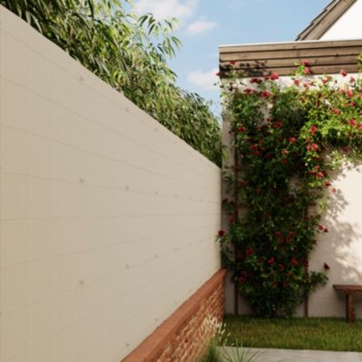 Canisse LOP PVC blanc L.3 m x H1 m en Composite
