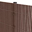 Canisse LOP PVC brun L.3 m x H.1,2 m