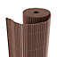Canisse LOP PVC brun L.3 m x H1 m